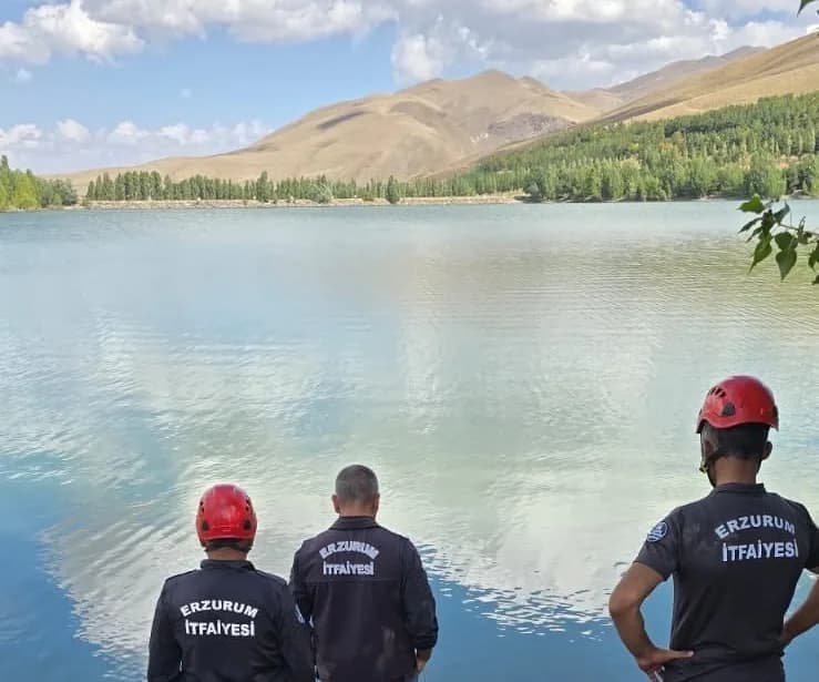 Erzurum’da gölete giren şahsın cansız bedenine ulaşıldı