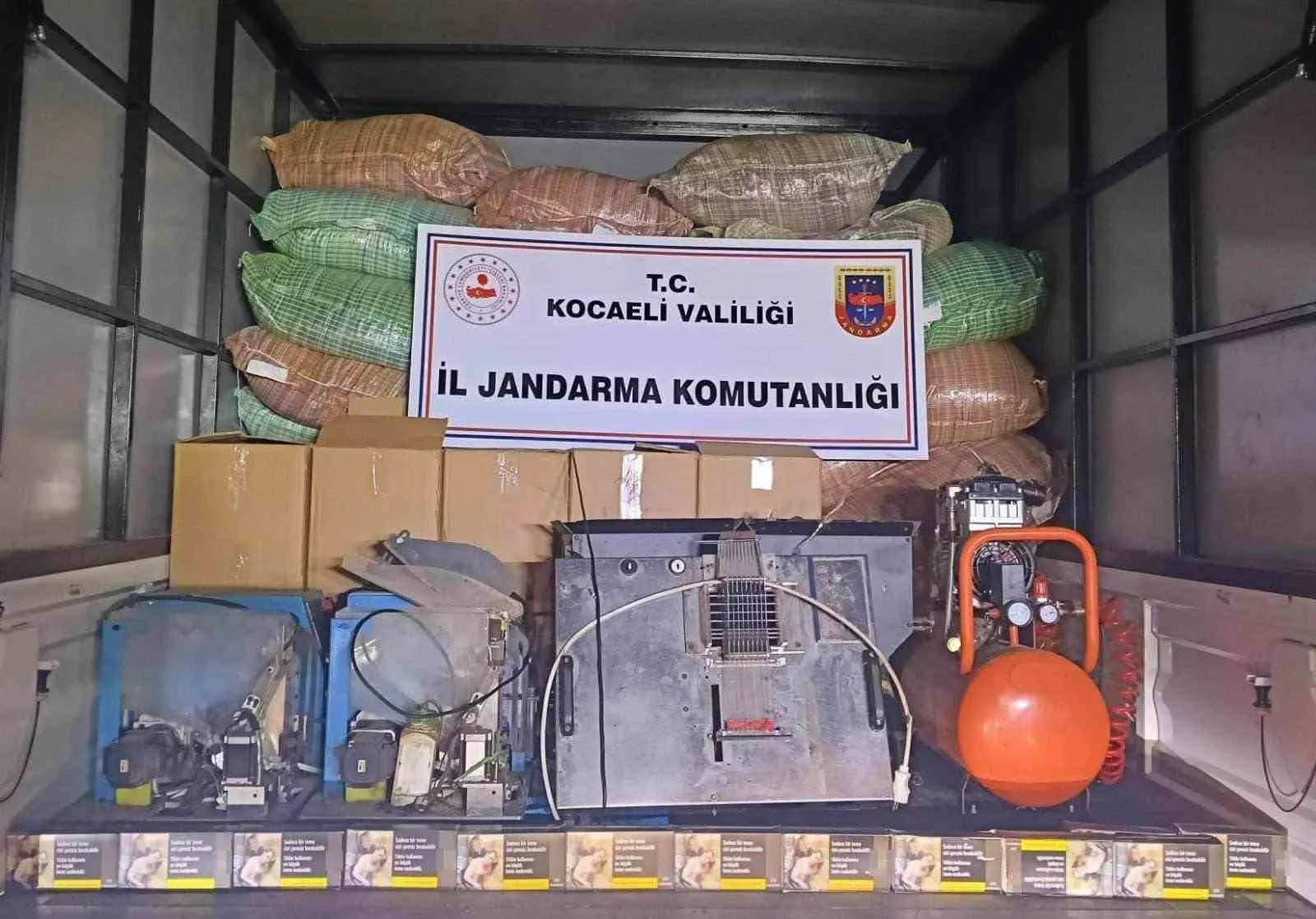 Kocaeli’de kaçak tütün operasyonu