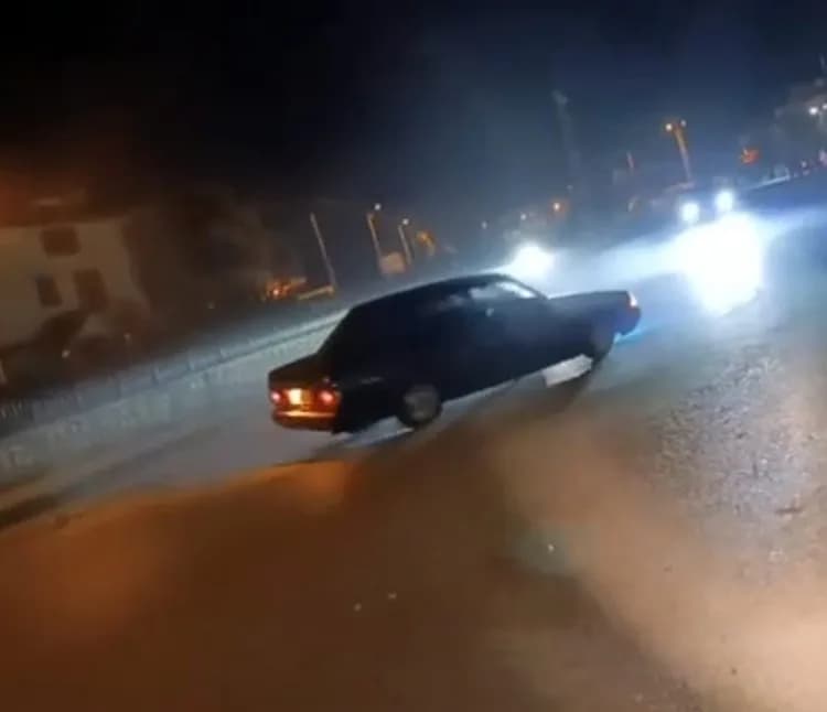Komşuda drift atan sürücüye 140 bin lira ceza