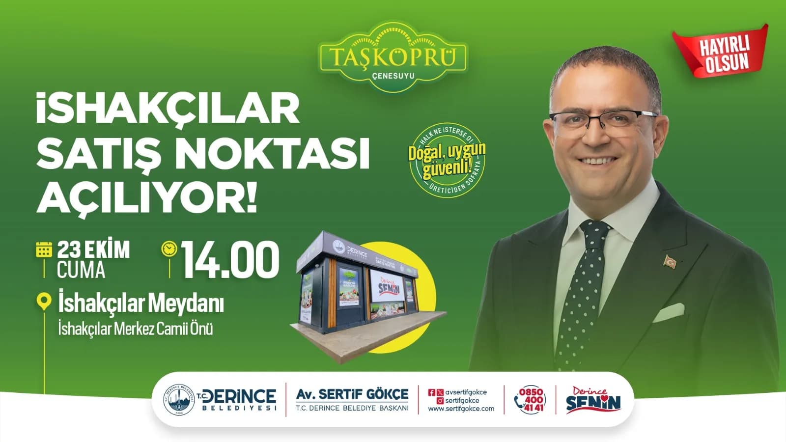 DERTAŞ’ın 11. Satış Noktası İshakçılar’da Açılıyor