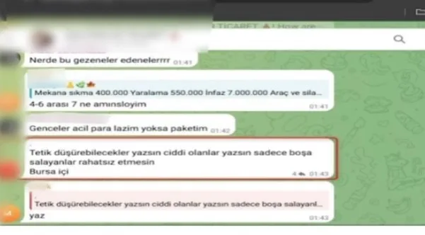 BURSA POLİSİ SUÇ TEŞKİL ETTİĞİ BELİRLENEN SOSYAL MEDYA PAYLAŞIMLARINDA BULUNDUKLARI BELİRLENEN 19 ŞÜPHELİYE YÖNELİK 18 ADRESE EŞ ZAMANLI OPERASYON DÜZENLENDİ. OPERASYONLARDA ÇOK SAYIDA VE FARKLI EBATLARDA FİŞEK ELE GEÇİRİLİRKEN, YAKALANAN ŞÜPHELİLERDEN 10'U ADLİ MAKAMLARA SEVK EDİLDİ. DİĞER 4 ŞAHSIN İŞLEMLERİ DEVAM EDERKEN 5 KİŞİNİN DE ARANDIĞI BELİRTİLDİ.