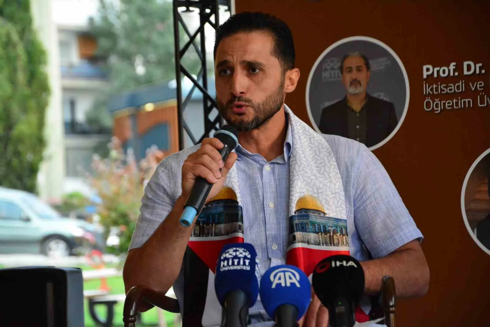 HİTİT ÜNİVERSİTESİ DOKTORA ÖĞRENCİSİ AMİN ALAGHA DÜZENLENEN PROGRAMDA KONUŞTU